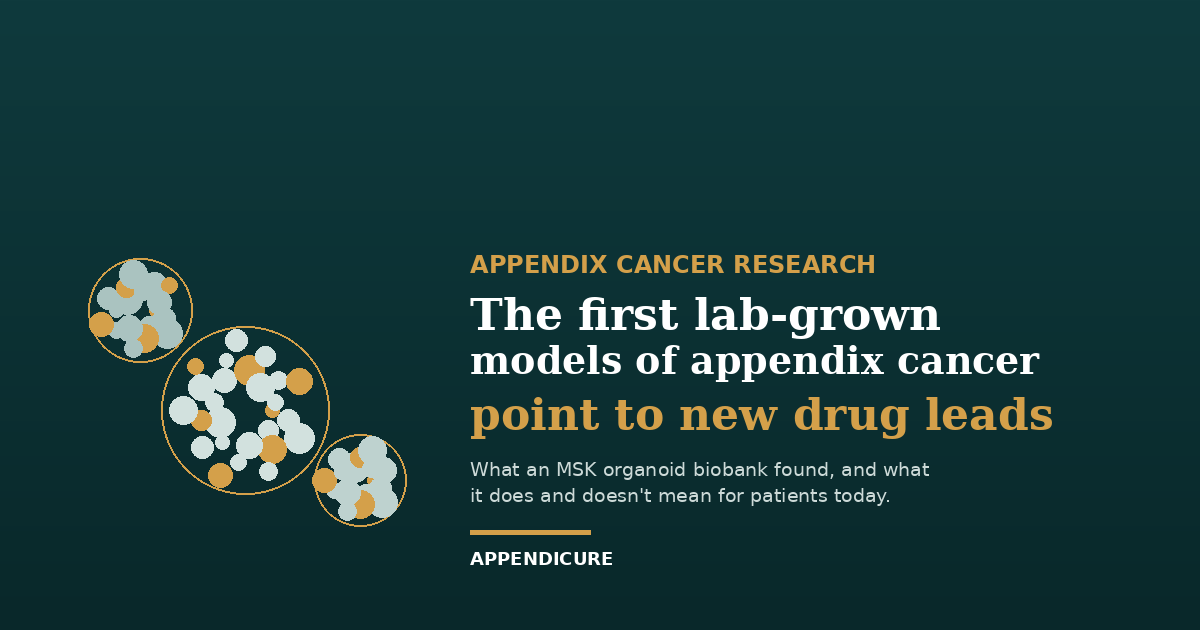 Lab-Grown Appendix Cancer Organoids Reveal Hidden Mutations and New Drug Leads