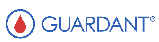 Guardant Health logo, blood-based liquid biopsy genomic profiling for cancer