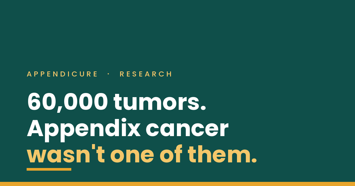 Appendix Cancer Gene Dosage: What a 60,000-Tumor Study Missed